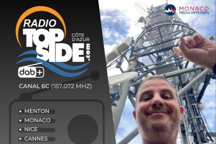Ecoutez Radio Top Side en Dab+ de Bordighera jusqu'à St Tropez.