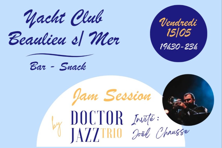 Beaulieu sur mer : soirée jazz live vendredi 15 mai au Yacht Club